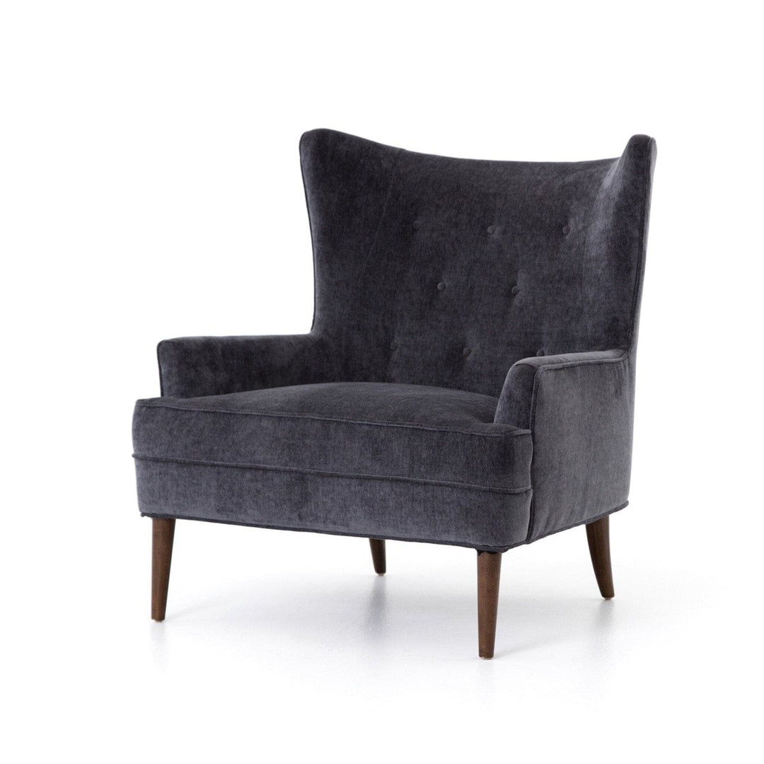 Jasper Chair - Charcoal Worn Velvet