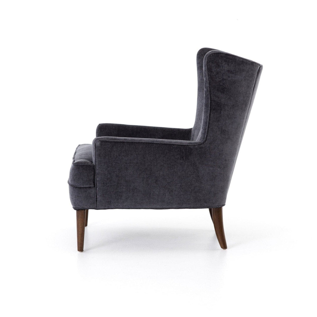 Jasper Chair - Charcoal Worn Velvet