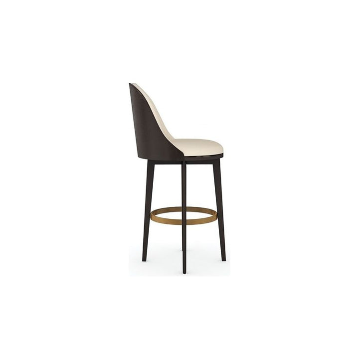 Encore Bar Stool - Brown, Gold, Beige