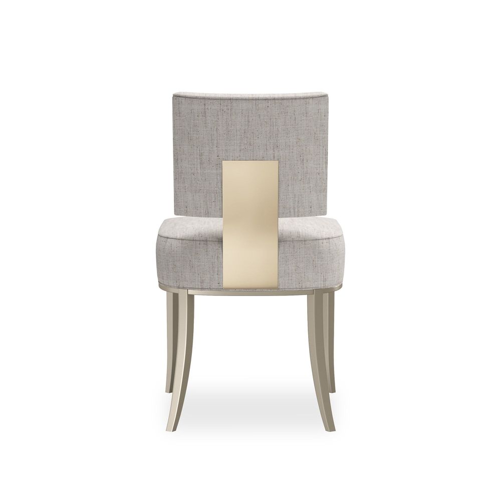 Dining Chairs Allocated Side Dining Chair - White, Gold
