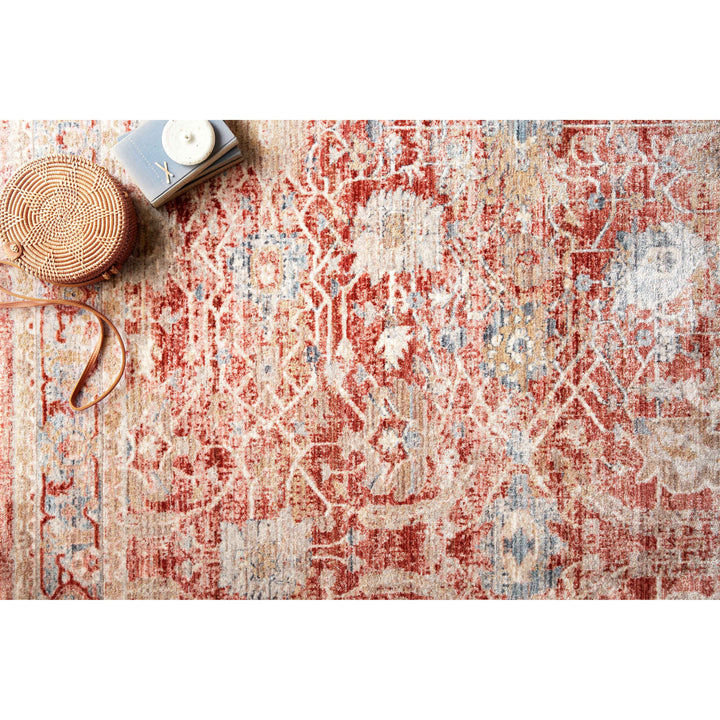 Loloi Claire Red / Ivory 7'-10" x 10'-2" Area Rug