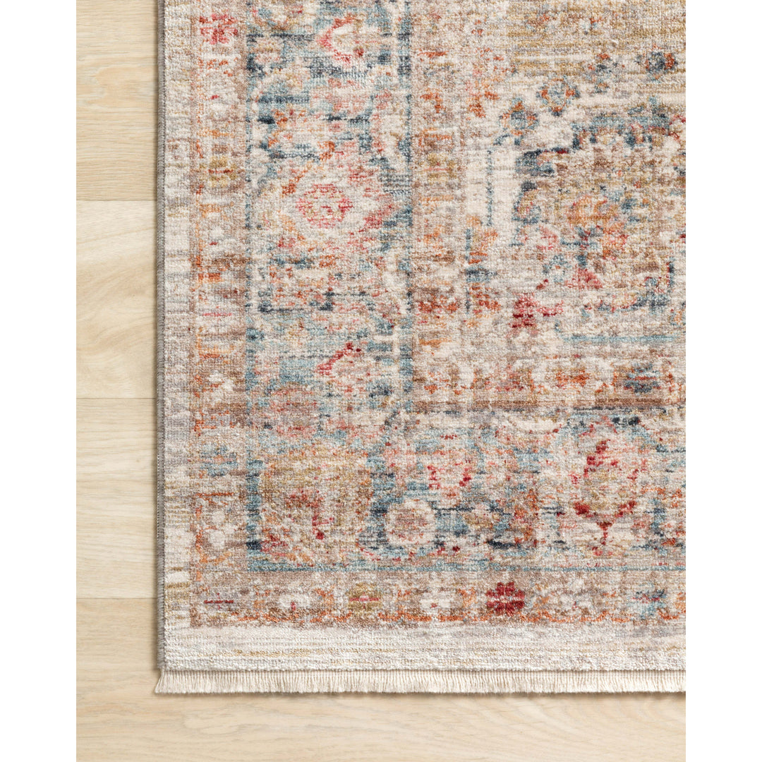 Loloi Claire Ivory / Ocean 3'-7" x 5'-1" Accent Rug