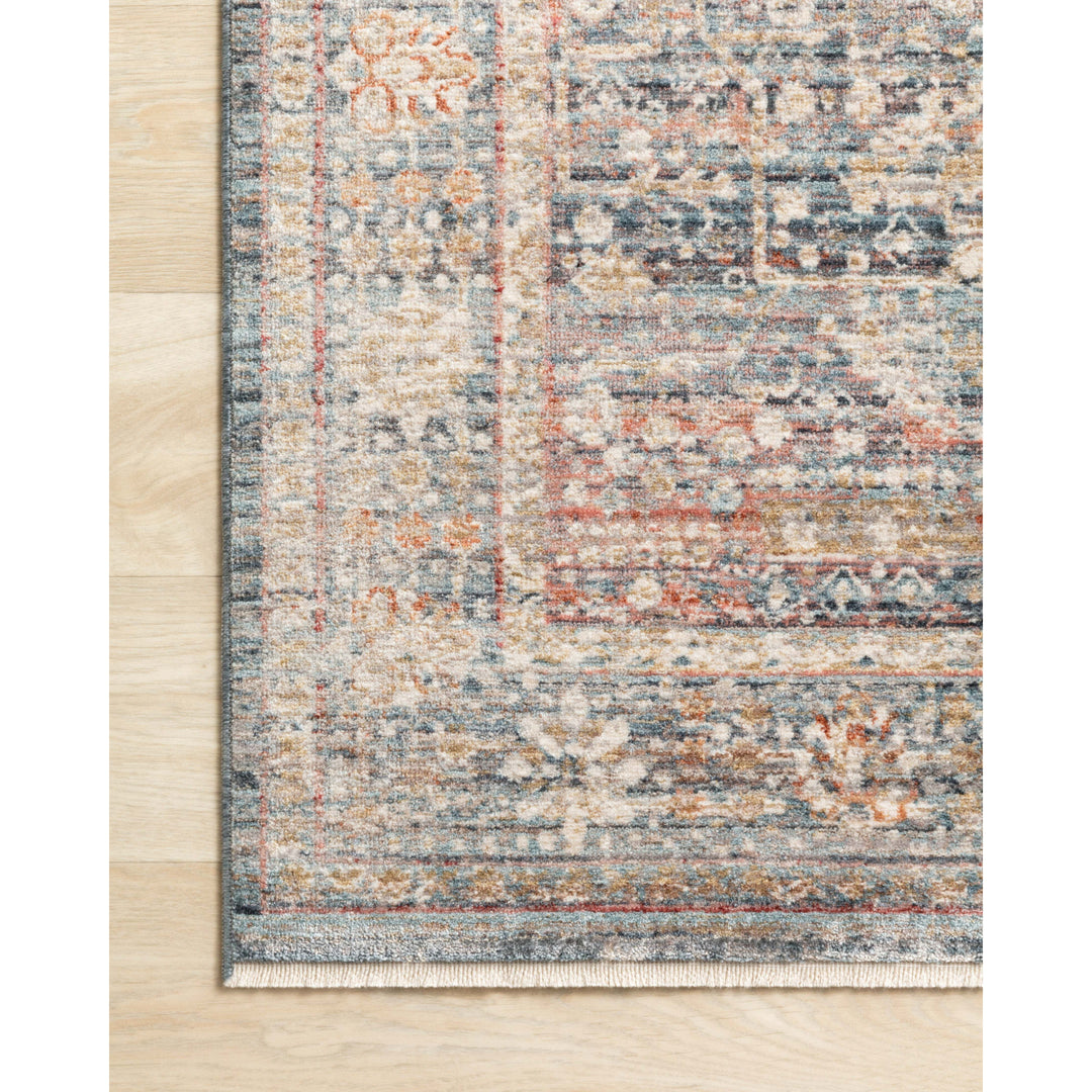 Loloi Claire Blue / Sunset 5'-3" x 7'-9" Area Rug