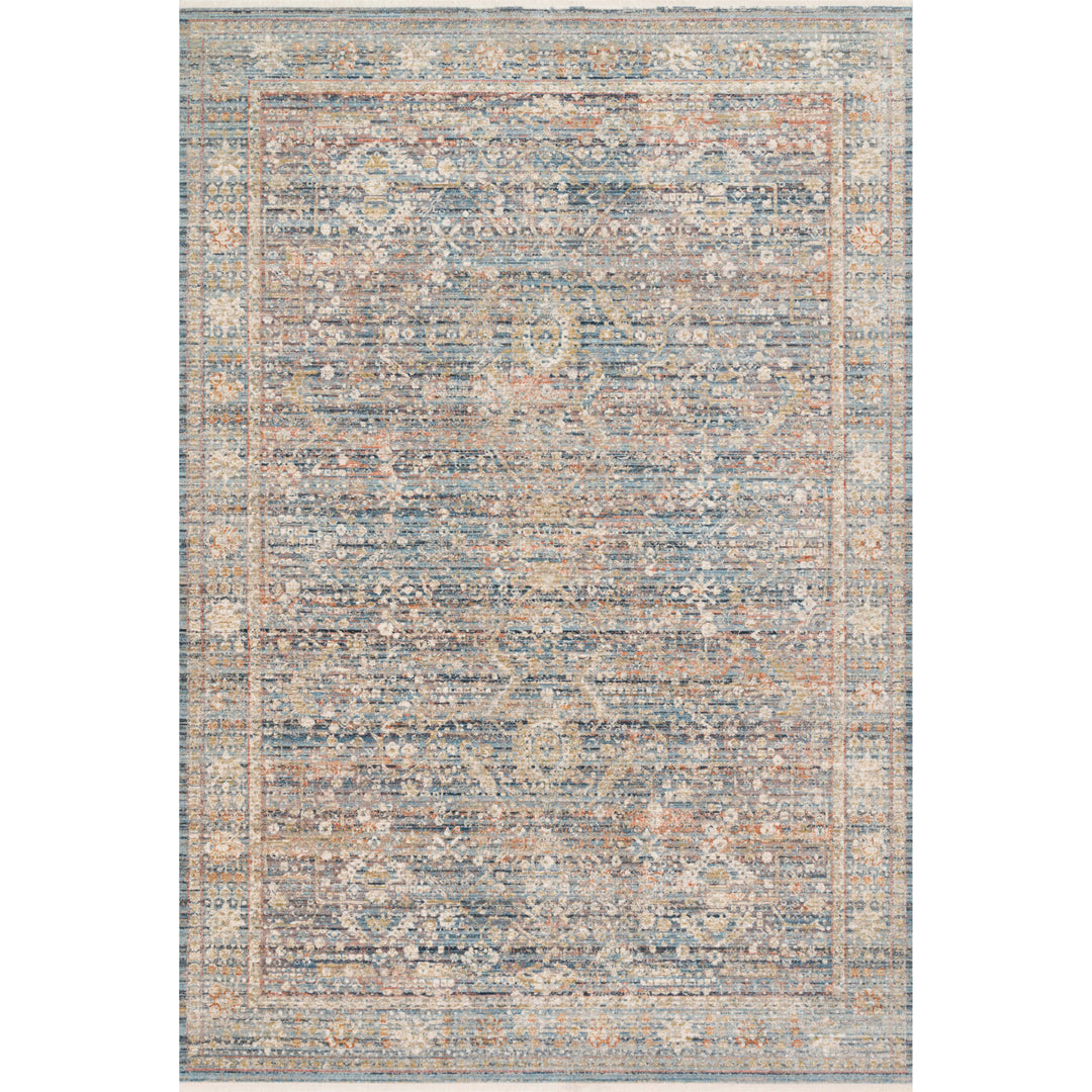 Loloi Claire Blue / Sunset 3'-7" x 5'-1" Accent Rug