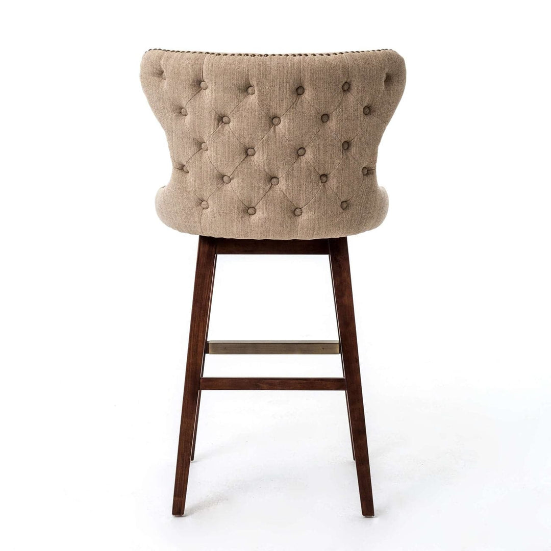 Jules Swivel Bar Stool - Hyde Clay