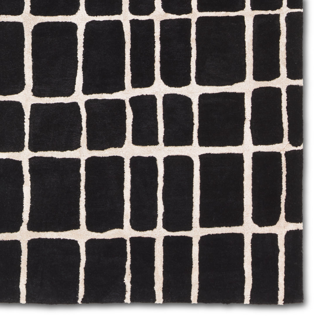 Jaipur Living Innate Handmade Striped Black/Ivory Area Rug (5'X8')