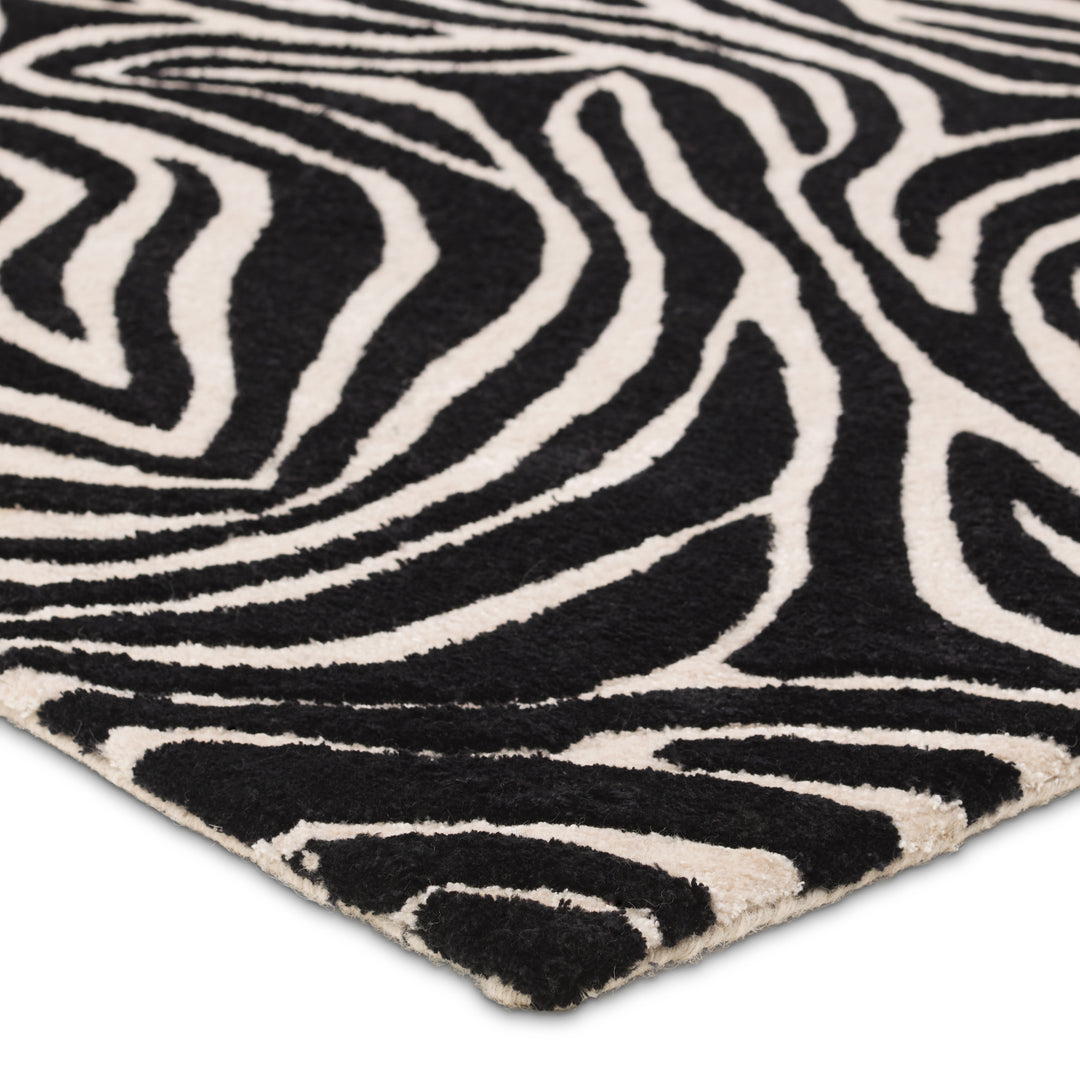 Jaipur Living Collide Handmade Animal Black/Ivory Area Rug (9'X12')