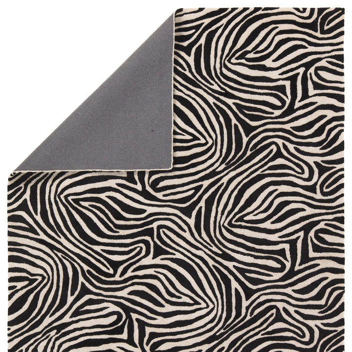 Jaipur Living Collide Handmade Animal Black/Ivory Area Rug (9'X12')