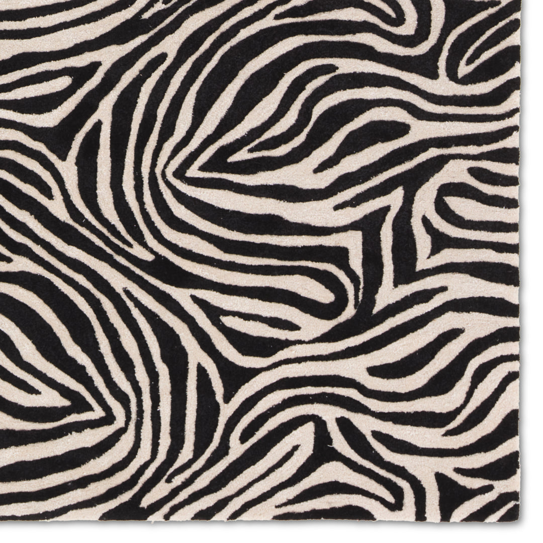 Jaipur Living Collide Handmade Animal Black/Ivory Area Rug (9'X12')