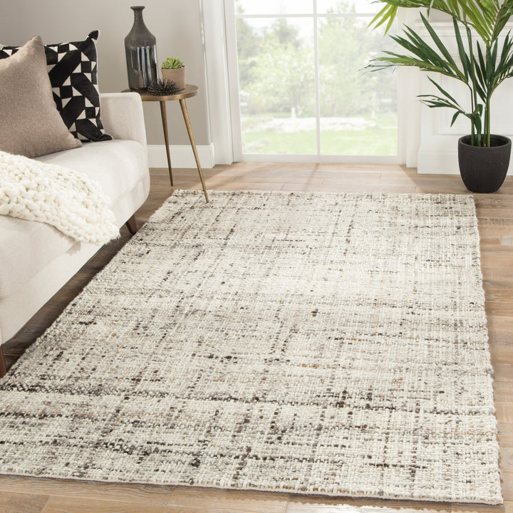 Jaipur Living Season Handmade Solid Gray/ Ivory Runner Rug (3'X12')