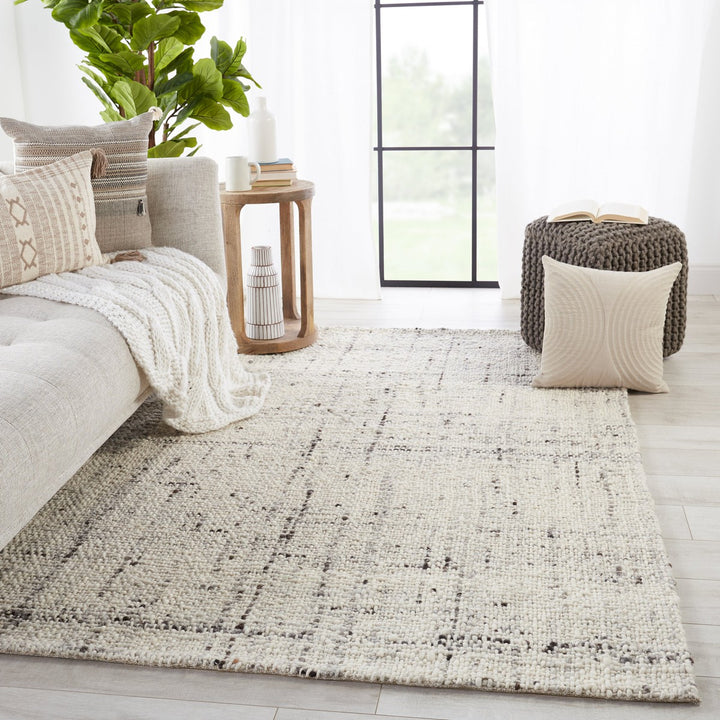 Jaipur Living Season Handmade Solid Ivory/ Gray Runner Rug (3'X12')