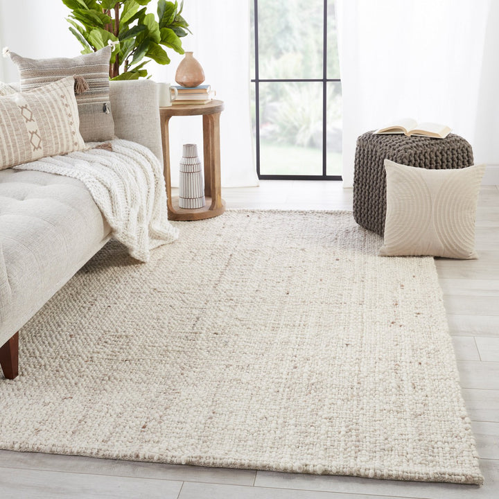 Jaipur Living Season Handmade Solid Cream/ Tan Runner Rug (3'X12')