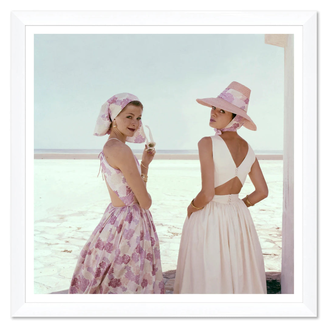 Glamour, "Models Wearing Summer Dresses," Sante Forlano, January 1, 1960 by Soicher Marin
