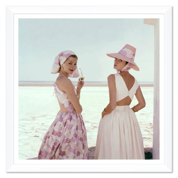 Glamour, "Models Wearing Summer Dresses," Sante Forlano, January 1, 1960 by Soicher Marin