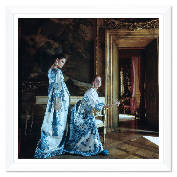 Vogue Magazine, "Models Wearing Valentino in Palazzo Borghese," Henry Clarke, September 15, 1968 by Soicher Marin