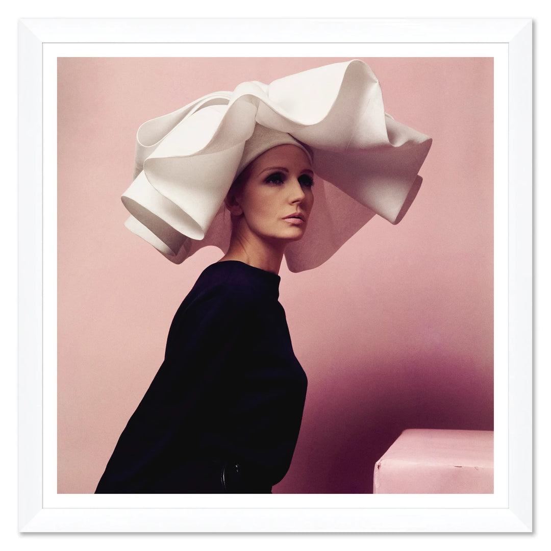 Vogue Magazine, "Model Wearing White Hat by Halston," Horst P. Horst by Soicher Marin