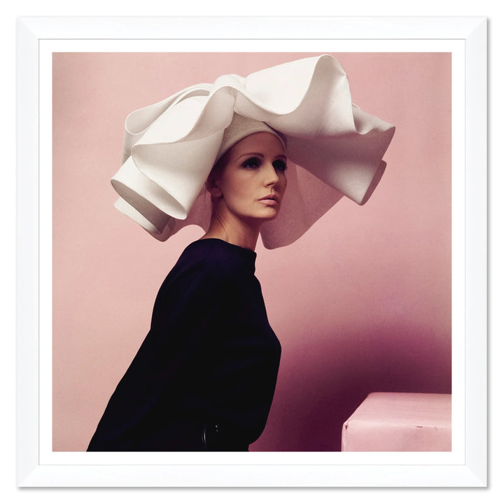 Vogue Magazine, "Model Wearing White Hat by Halston," Horst P. Horst by Soicher Marin