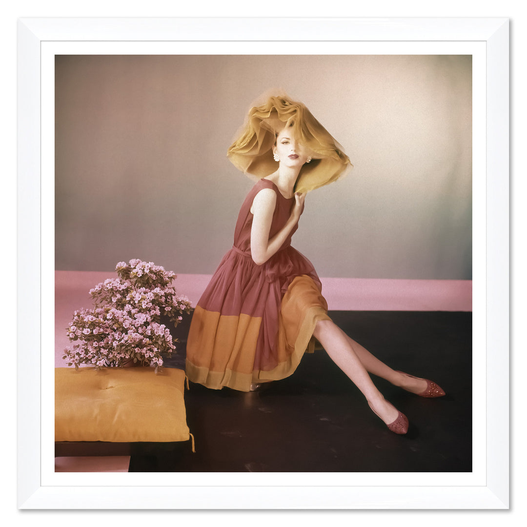 Vogue Magazine, "Model Wearing Galanos Ensemble," Horst P. Horst, March 15, 1961 by Soicher Marin