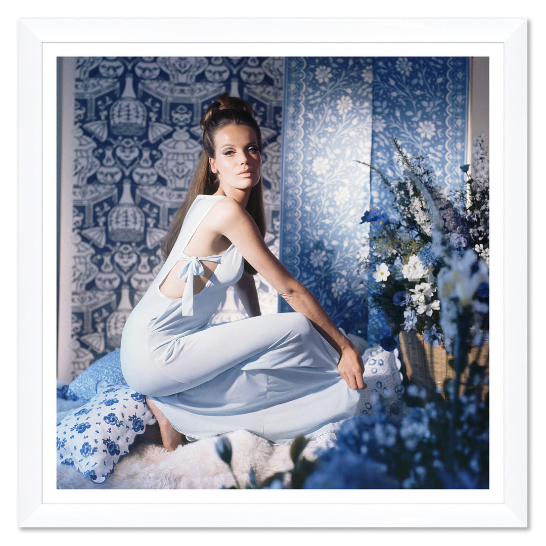 Vogue Magazine, "Veruschka Wearing Blue Nightgown," Horst P. Horst, September 15, 1965 by Soicher Marin