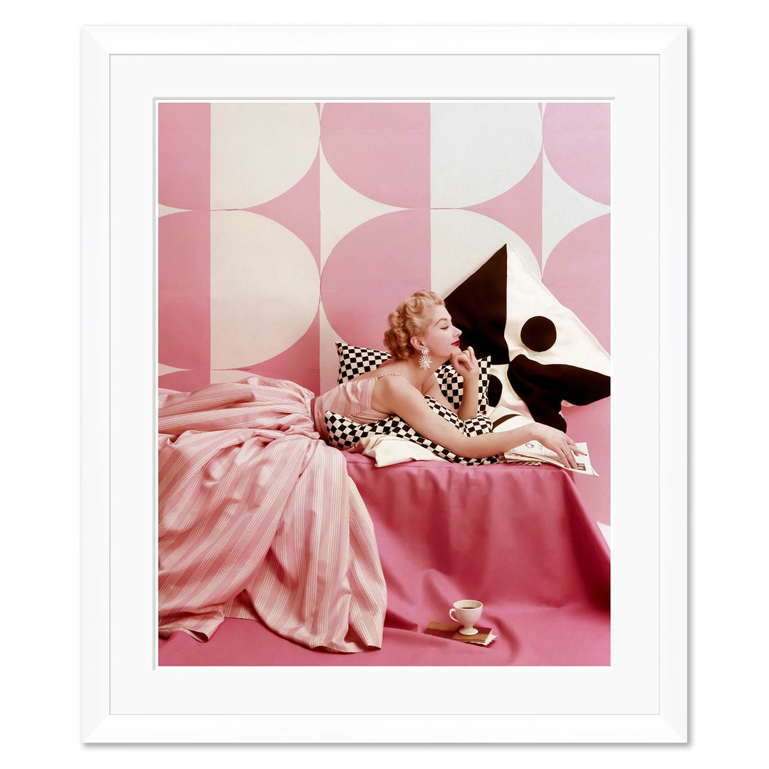 Vogue Magazine, "A Portrait of Lisa Fonssagrives Lying," Richard Rutledge, April 15, 1952 by Soicher Marin