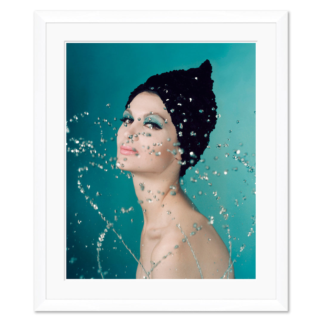 Vogue Magazine, "Isabelle Albonico Wearing a Hat by Adolfo of Emme", John Rawlings, October 1, 1960 by Soicher Marin