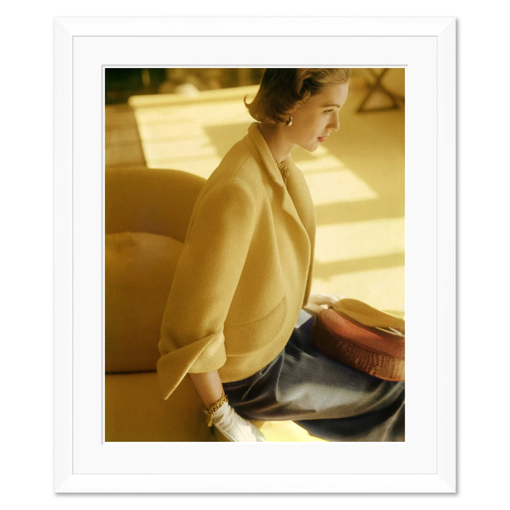 Vogue Magazine, "Model in Monte-Sano & Pruzan," Horst P. Horst, February 1, 1957 by Soicher Marin