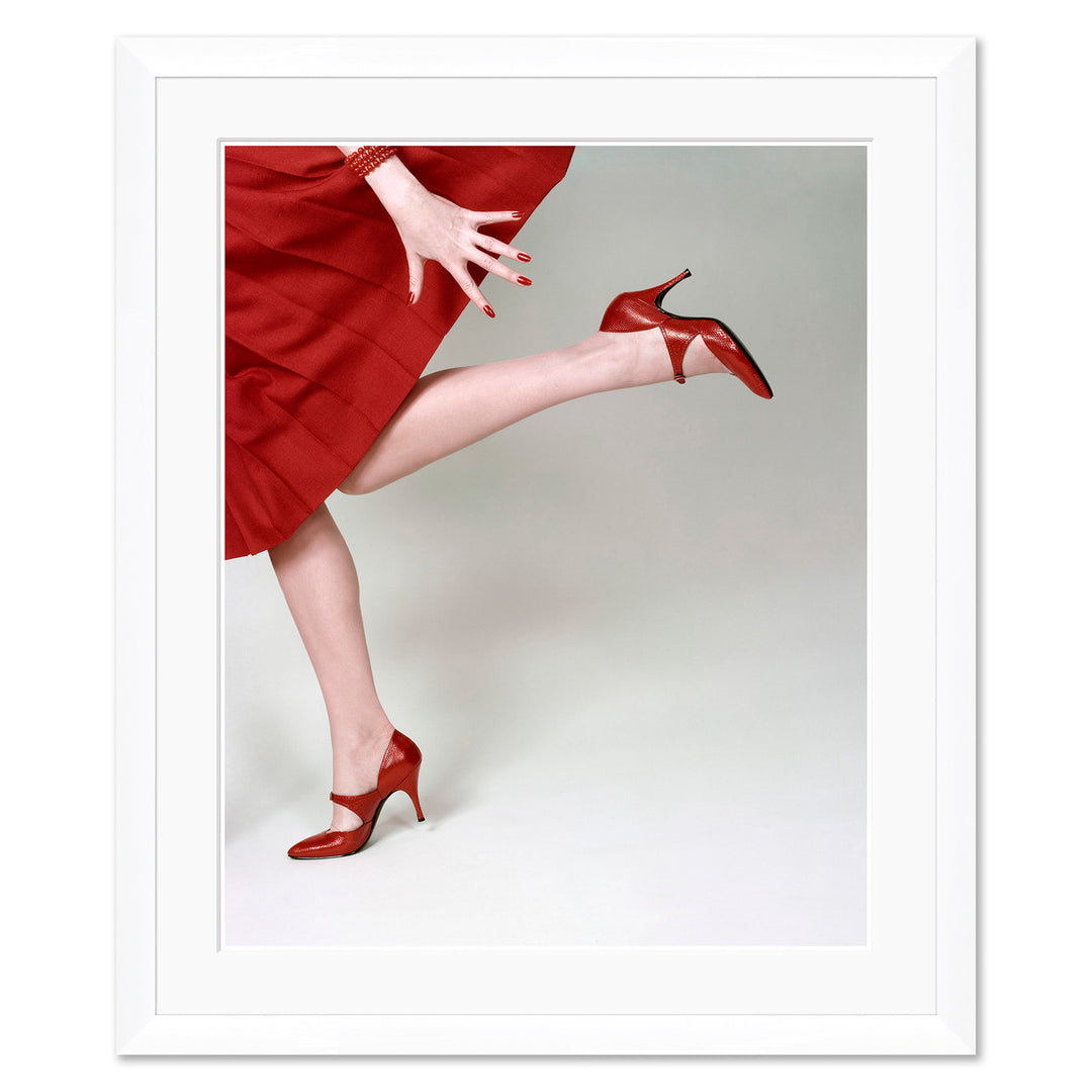 Vogue Magazine, "A Model Wearing Fleming-Joffe Shoes," Richard Rutledge, February, 15, 1958 by Soicher Marin