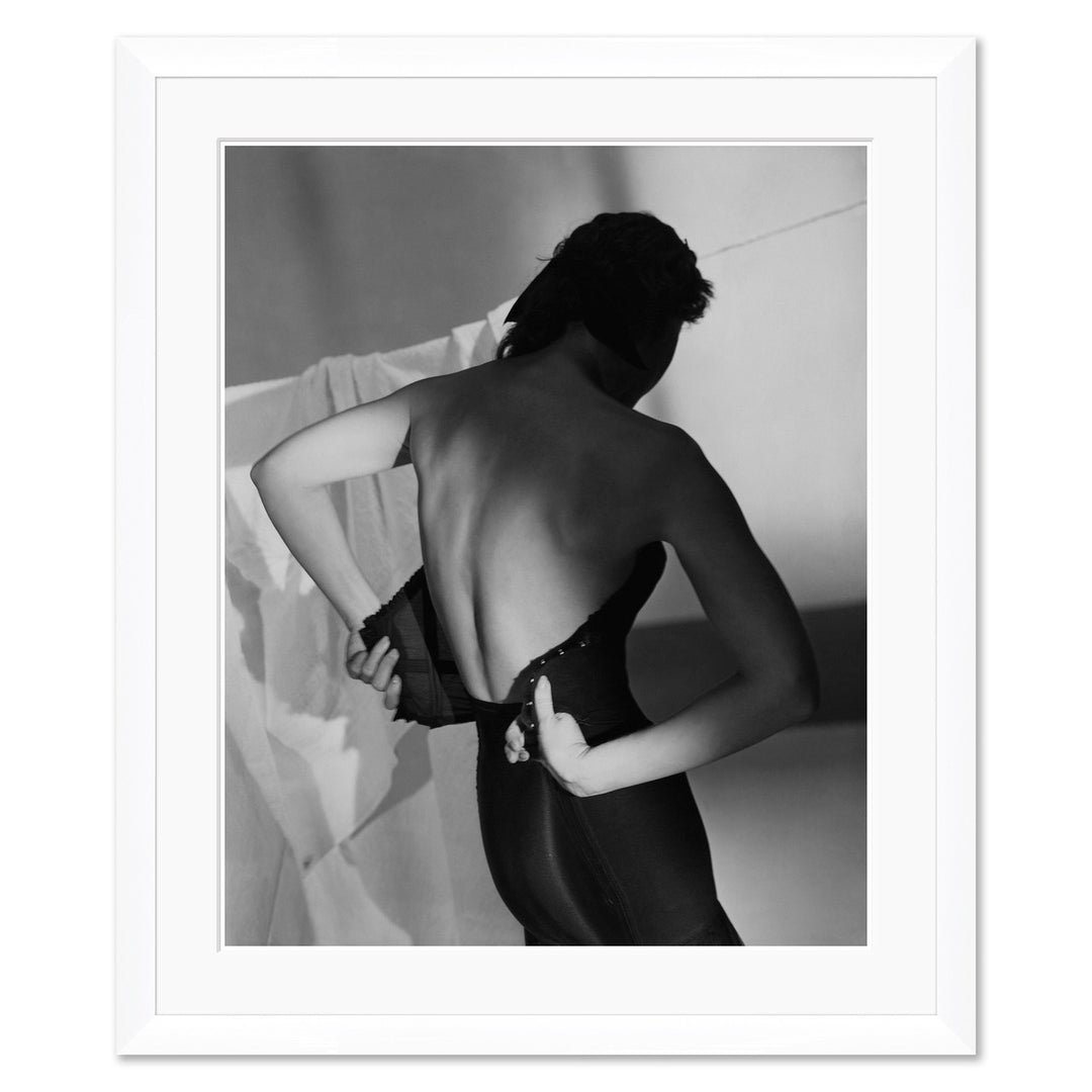 Vogue Magazine, "A Model Fastening Her Brassiere," Horst P. Horst, February 1, 1948 by Soicher Marin