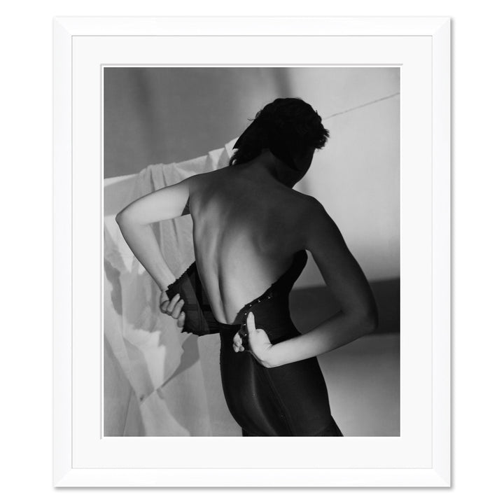 Vogue Magazine, "A Model Fastening Her Brassiere," Horst P. Horst, February 1, 1948 by Soicher Marin