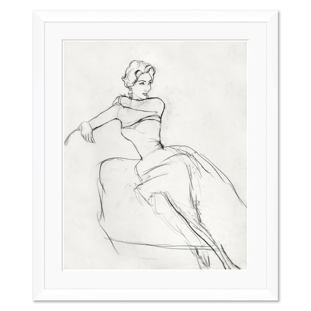 Vogue Magazine, "Seated Woman," Carl Erickson, April 15, 1957 by Soicher Marin