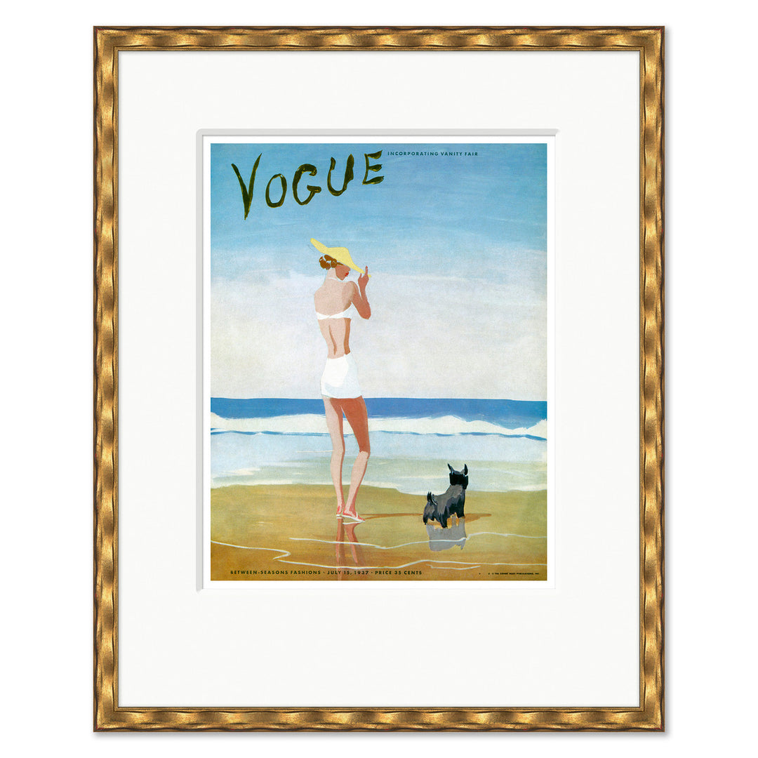 CN-25-0430A Vogue Cover, "Between Seasons Fashions," Eduardo Garcia Benito, July 15, 1937 by Soicher Marin