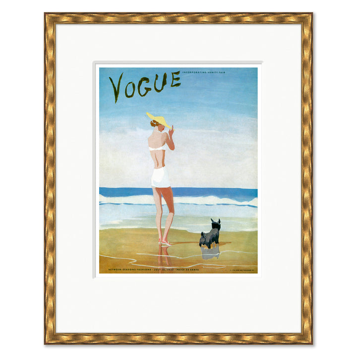 CN-25-0430A Vogue Cover, "Between Seasons Fashions," Eduardo Garcia Benito, July 15, 1937 by Soicher Marin