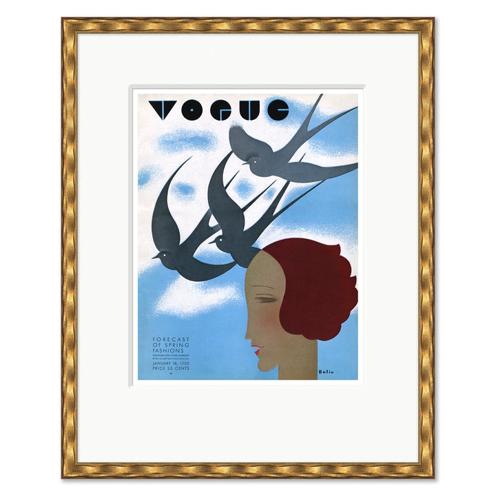 CN-25-0430D Vogue Cover, "Forecast of Spring Fashions," William Bolin, February 18, 1930 by Soicher Marin