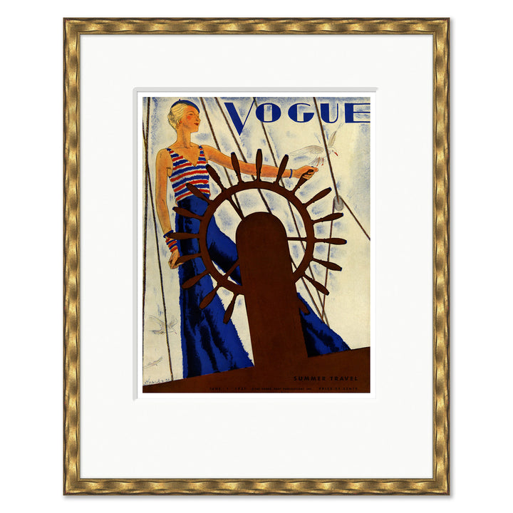 CN-25-0430F Vogue Cover, "Summer Travel," Jean Pages, June 1, 1931 by Soicher Marin