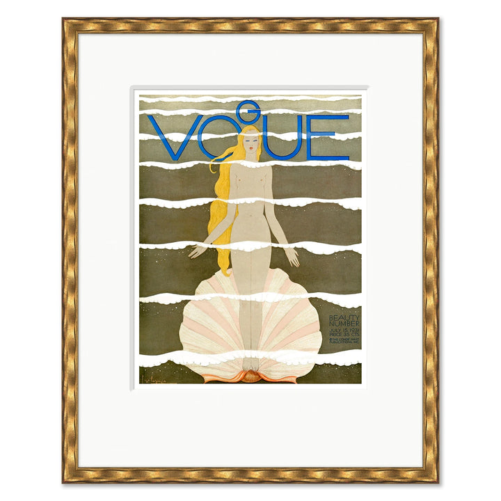 CN-25-0430G Vogue Cover, "Birth of Venus," Georges Lepape, July 15, 1931 by Soicher Marin