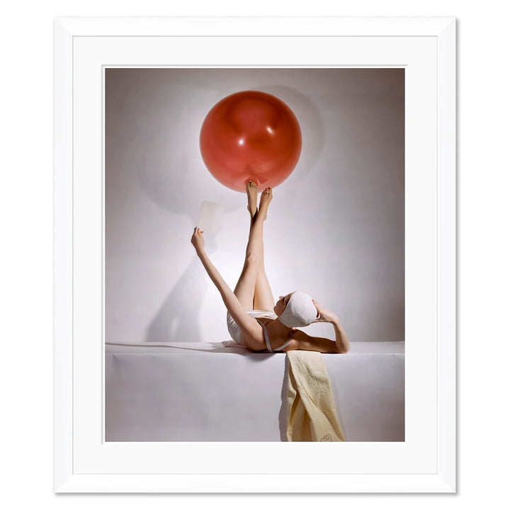 Vogue Magazine, "Model Balancing a Red Ball on her Feet," Horst P. Horst, May 15, 1941 by Soicher Marin