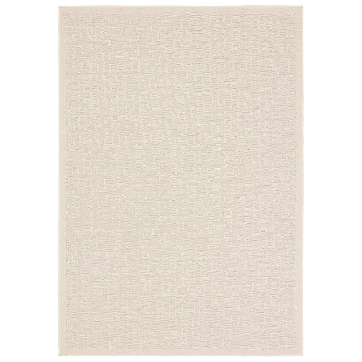 Vibe by Jaipur Living Axiom Indoor/Outdoor Abstract Cream Area Rug (4'X6')