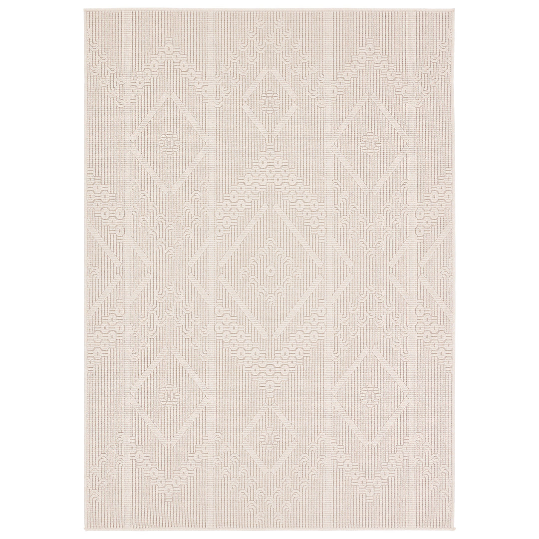 Vibe by Jaipur Living Cardinal Indoor/Outdoor Medallion Cream Area Rug (9'X12')