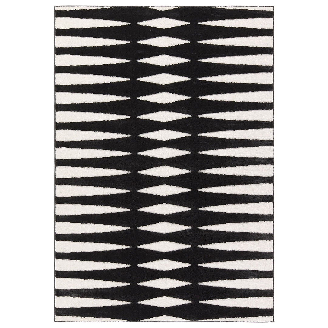 Jaipur Living Apyre Geometric Black/White Area Rug (6'3"X9'6" Rectangle)