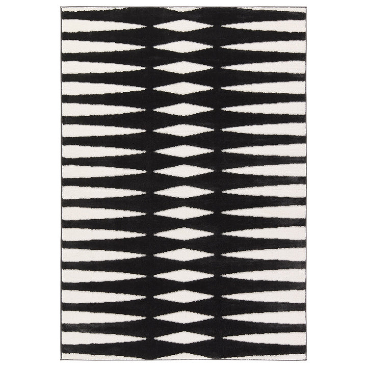 Jaipur Living Apyre Geometric Black/White Area Rug (6'3"X9'6" Rectangle)