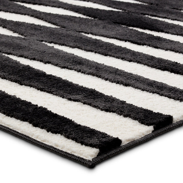 Jaipur Living Apyre Geometric Black/White Runner Rug (2'5"X10' Runner)