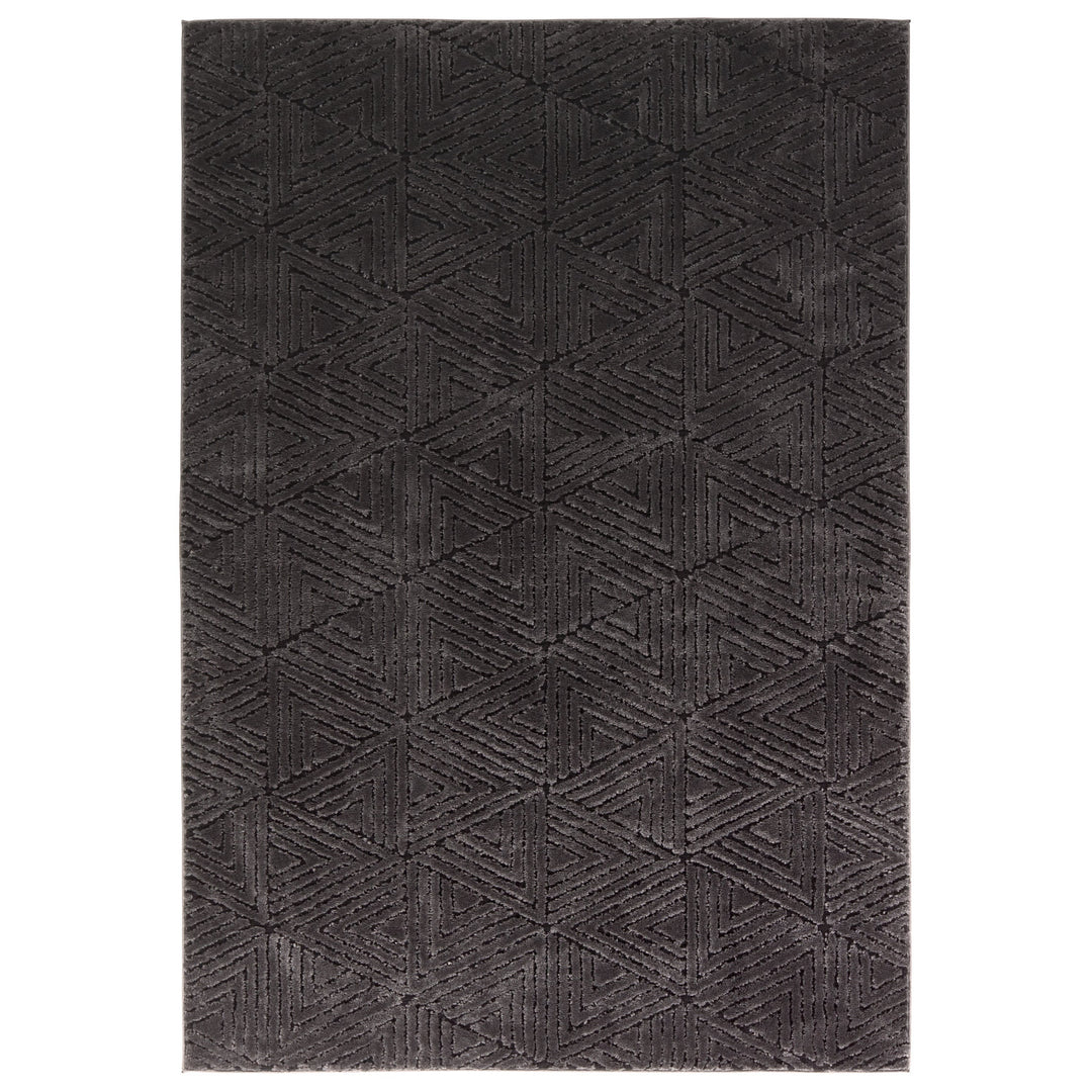 Jaipur Living Ziazan Geometric Black/Black Area Rug (5'X7' Rectangle)