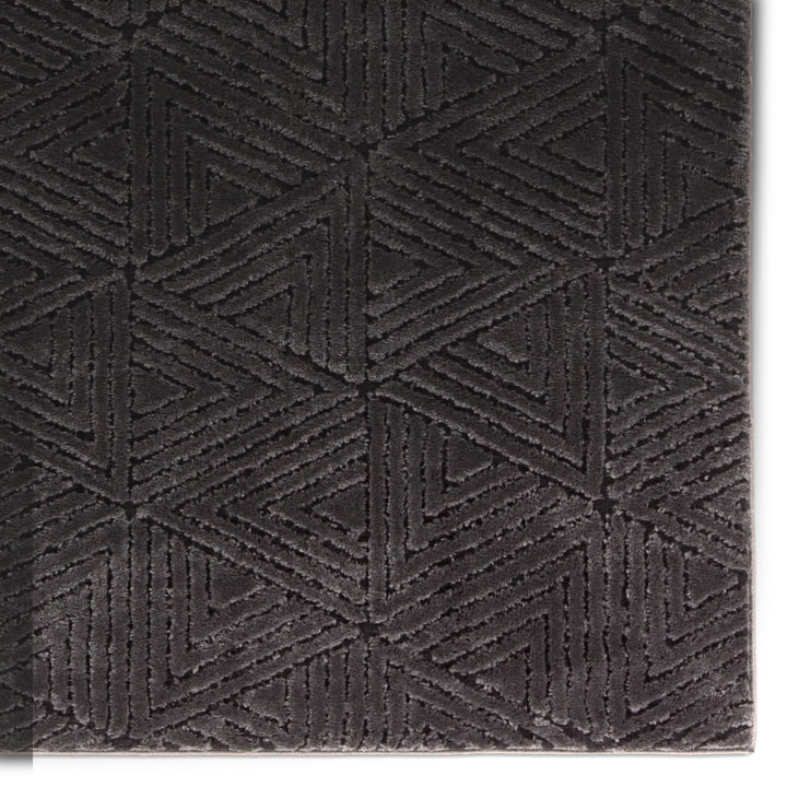 Jaipur Living Ziazan Geometric Black/Black Area Rug (5'X7' Rectangle)