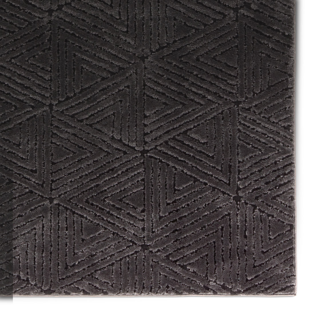 Jaipur Living Ziazan Geometric Black/Black Area Rug (10'X14' Rectangle)