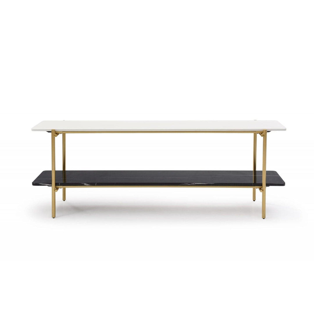 Fairview Console-Whiteline Modern Living-WHITELINE-CO1747-WHT/BLK-Console Tables-2-France and Son