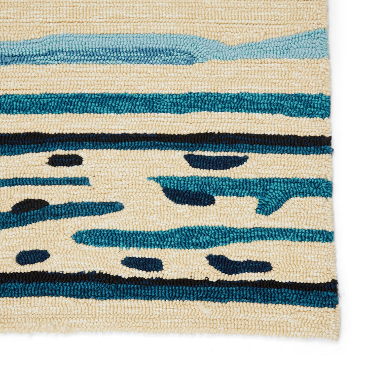 Jaipur Living Sketchy Lines Indoor/ Outdoor Abstract Blue/ Green Area Rug (2'X3')