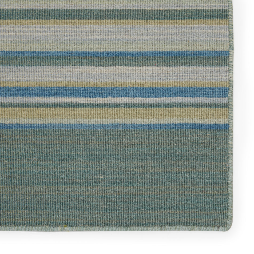 Jaipur Living Kiawah Handmade Striped Blue/ Turquoise Area Rug (10'X14')