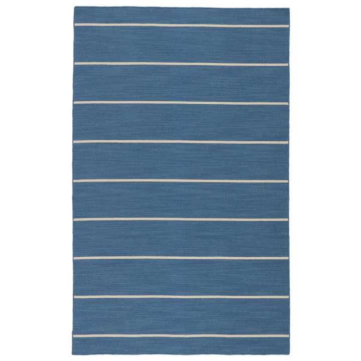 Jaipur Living Cape Cod Handmade Striped Blue/ Cream Area Rug (8'10"X11'9")