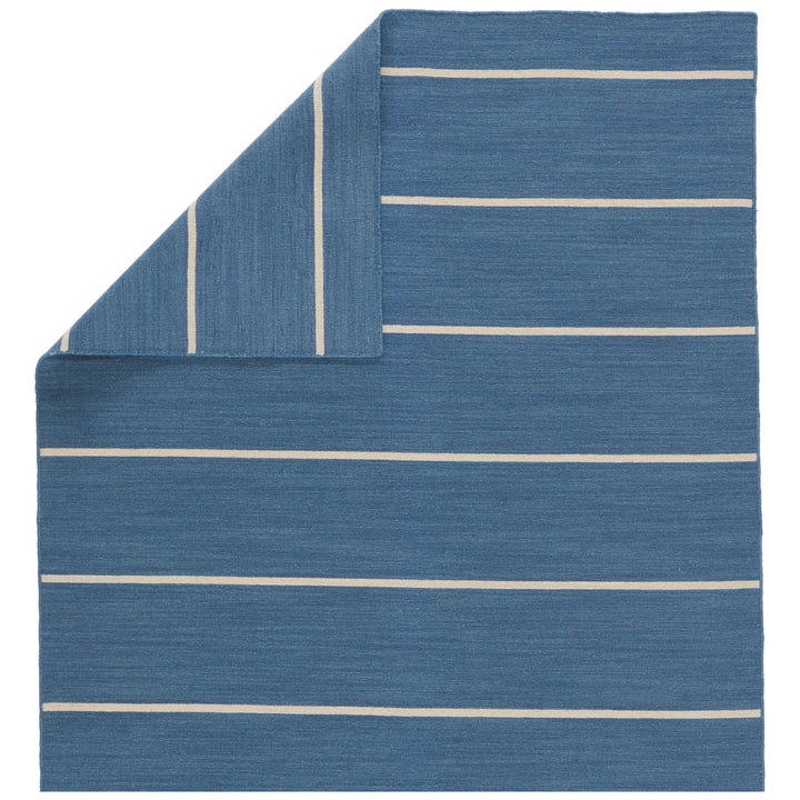 Jaipur Living Cape Cod Handmade Striped Blue/ Cream Runner Rug (2'6"X8')