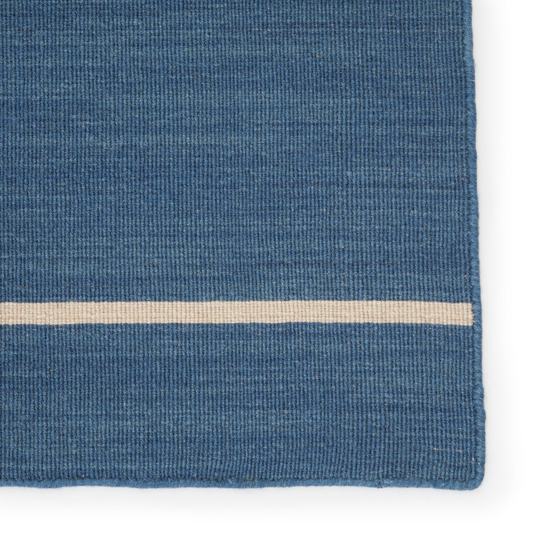 Jaipur Living Cape Cod Handmade Striped Blue/ Cream Area Rug (7'10"X9'10")